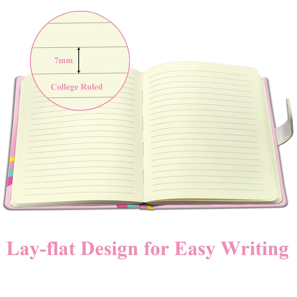 DWIYITTN Unicorn Journal for Girls - Gift for Kids - Diary with Pen & Magnetic Closure, 192 Pages for Writing, 5.3"x7.5" Hardcover Lined Notebook DWIYITTN
