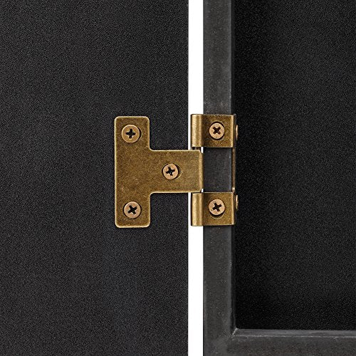 Viper Hideaway Cabinet & Steel-Tip Dartboard Ready-to-Play Bundle, Reversible Standard and Baseball Game Options with Two Sets of Steel-Tip Darts and Chalk Scoreboards, Black Matte Finish Viper