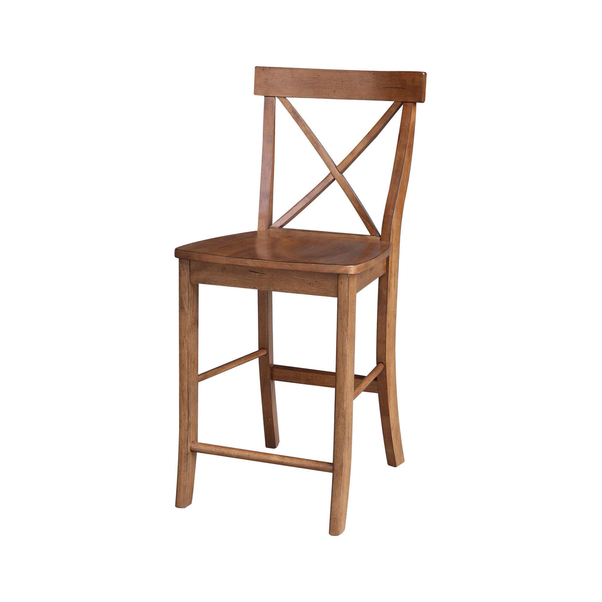 International Concepts X-Back Counter Height Stool,Brown IC International Concepts