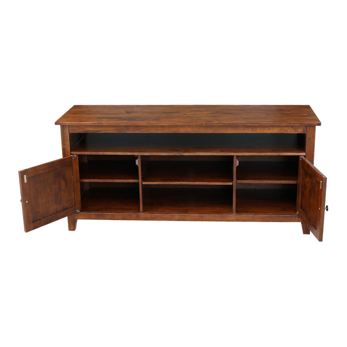 International Concepts TV Stand with 2 Doors, 1 Shelf and 2 Cabinets IC International Concepts