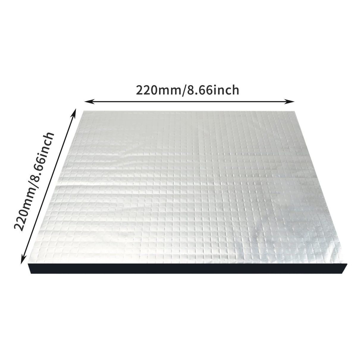 FYSETC 2pcs 3D Printer Accessories Heated Bed Insulation 220x220x8mm: Ender 3 V2 S1 Neptune3 Pro Parts 8.66x8.66x0.3inch Lightweight Foam Foil Self-Adhesive Hotbed Thermal Pad Mat Print Bed Keep Warm FYSETC