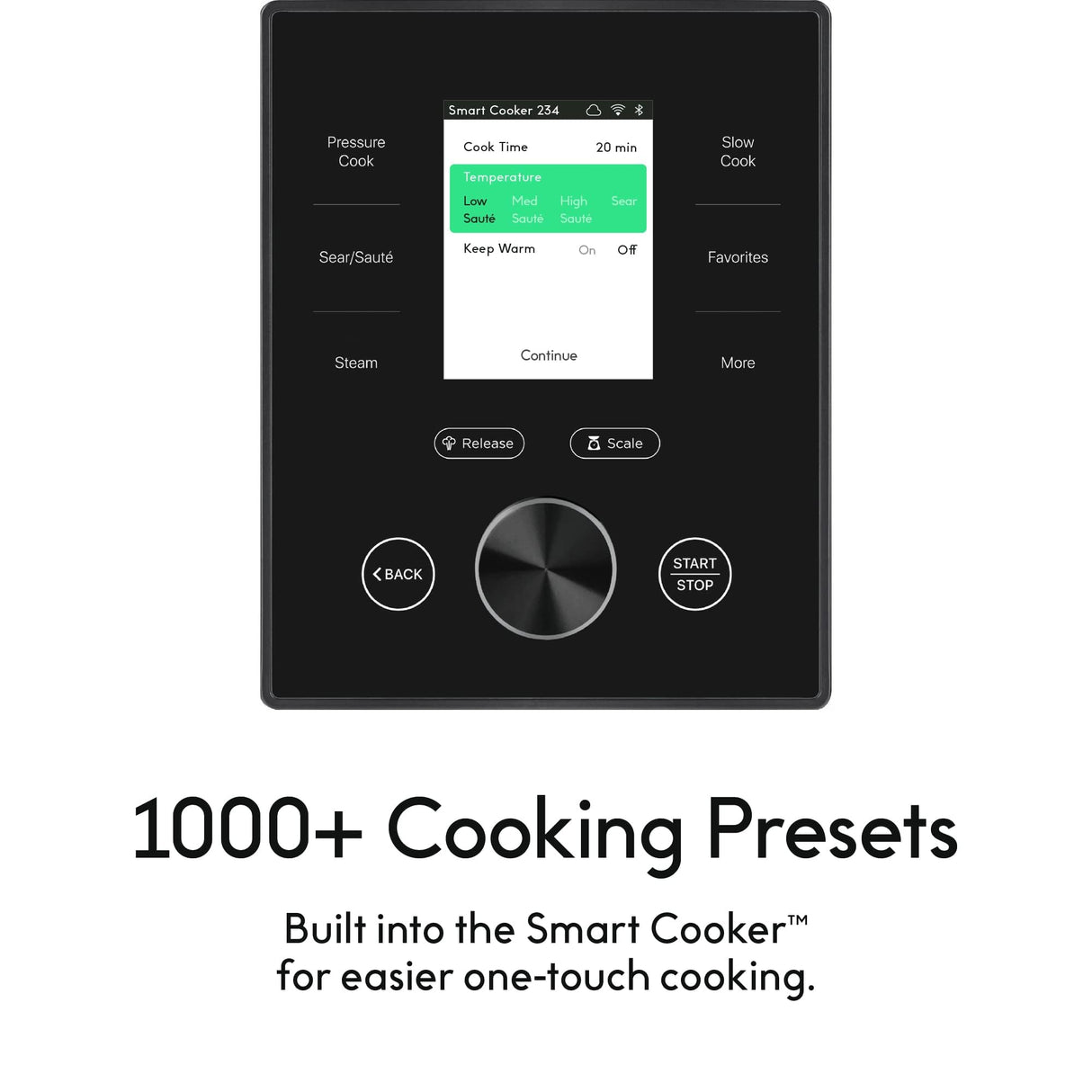 CHEF iQ Smart Pressure Cooker 10 Cooking Functions & 18 Features, Built-in Scale, 1000+ Presets & Times & Temps w/App for 600+ Foolproof Guided Recipes, Rice & Slow Electric MultiCooker, 6 Qt CHEF iQ