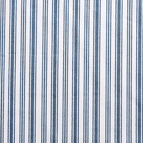 Nautica - Queen Sheets, Cotton Percale Preppy Bedding Set, Crisp & Cool, Lightweight & Breathable (Coleridge Stripe Blue, Queen) Nautica