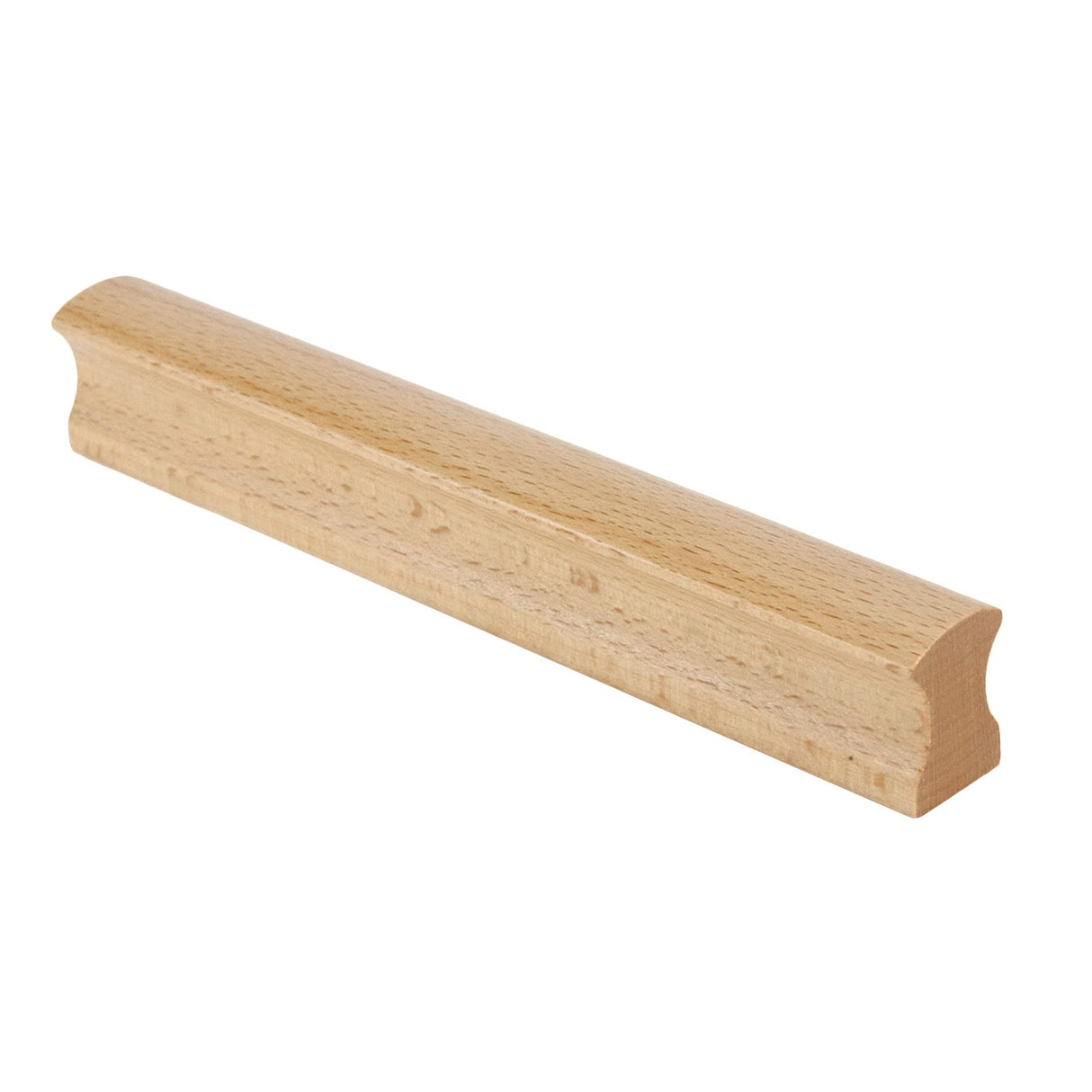 Tighall 6PCS Wooden Simple Drawer Handles, 5" Hole Centers Cabinet Pulls Rectangle Solid Wood Hardware Handles Decorative Furniture Pulls for Dresser Wardrobes (Beech) Tighall