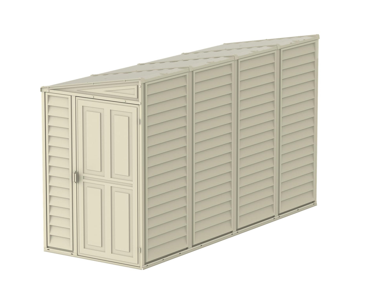 Duramax Sidemate 4'x10' Vinyl Storage Lean to Shed DURAMAX