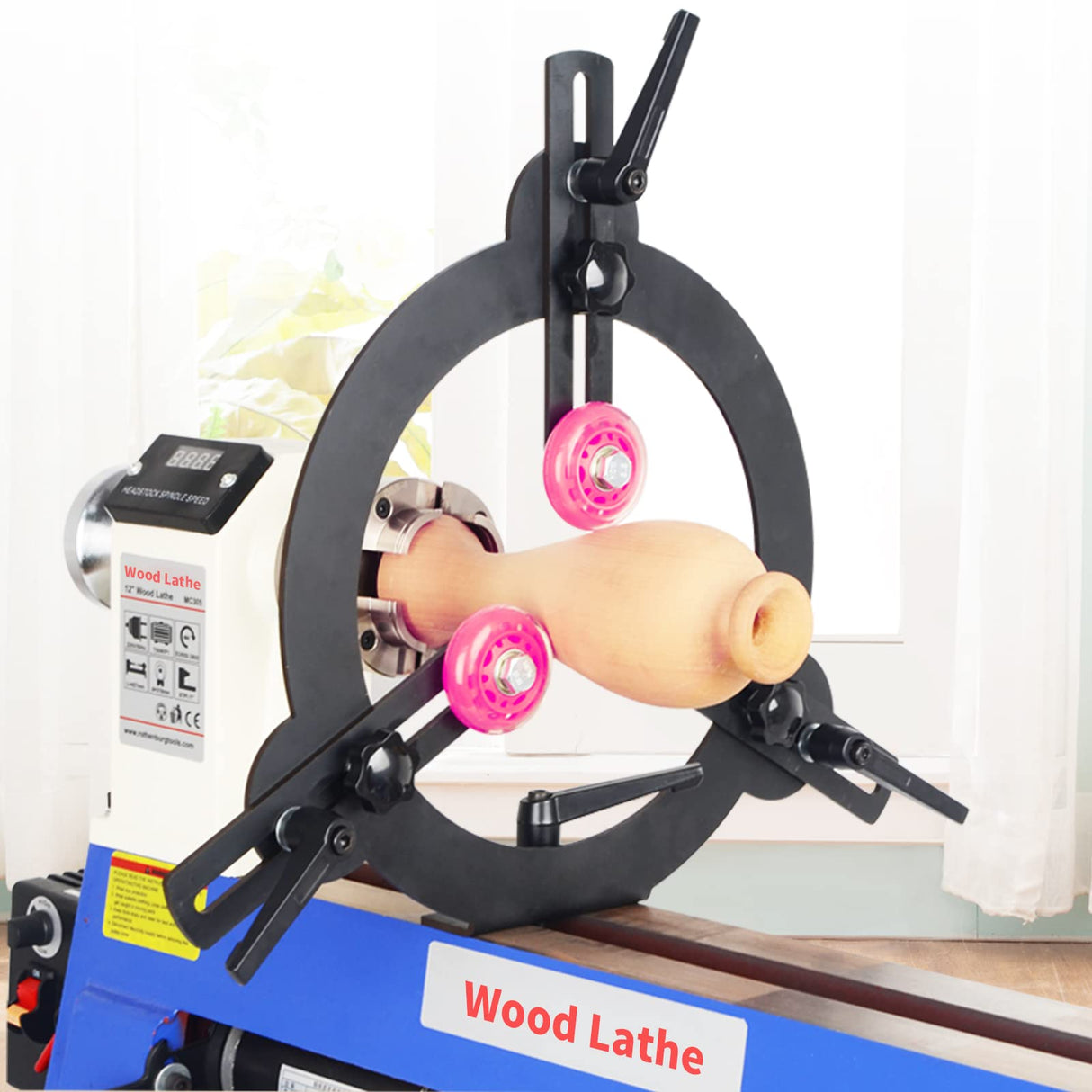 Woodturning Steady Rest For Medium Lathe 10" swing over bed (10") Tinkerbay