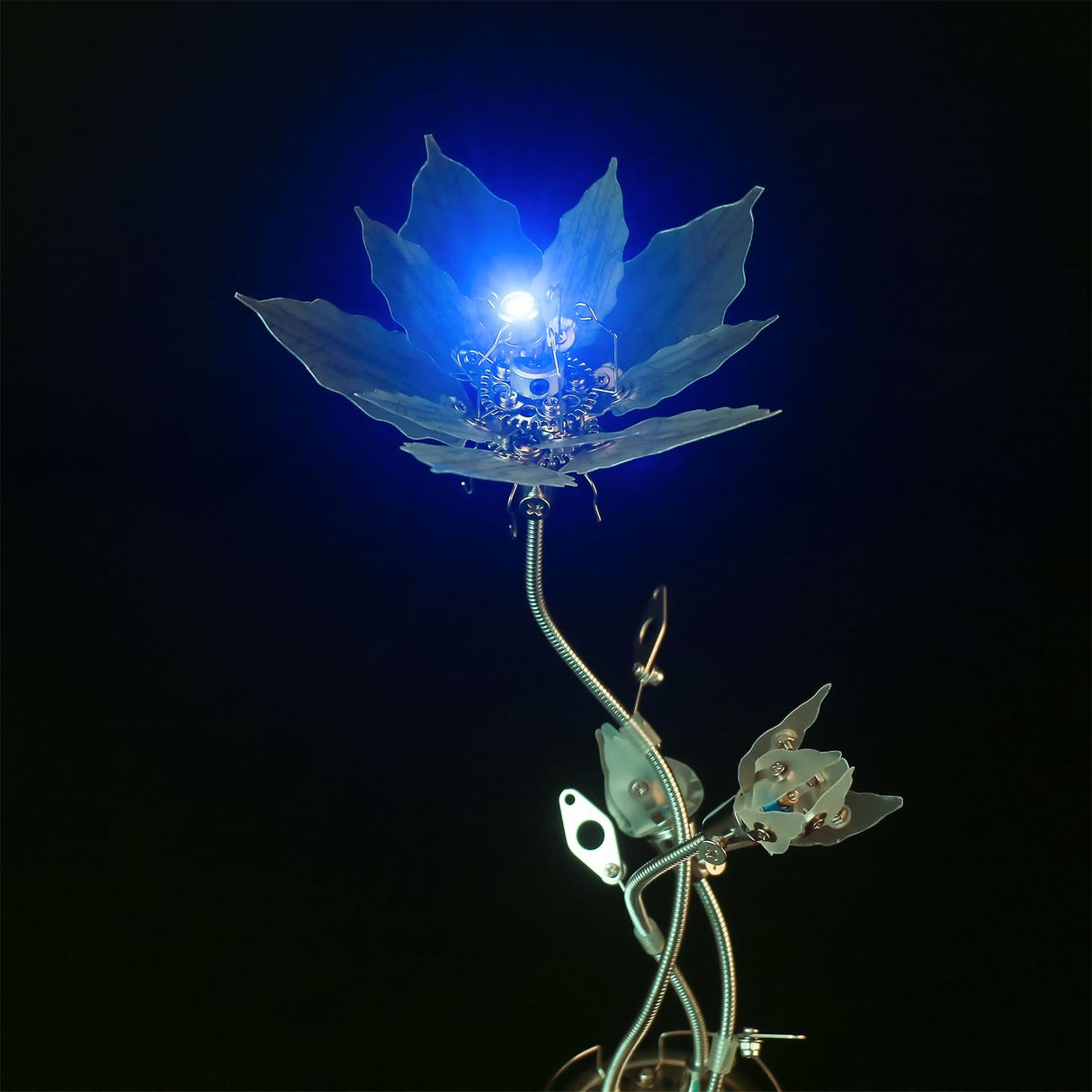 3D Flower Puzzle Metal Model Kit, 3D Metal Puzzle Adult, 3D Mechanical Model,Brain Teaser Puzzles DIY Assembling Flower for Stress Relief for Teenagers and Adults ZUNPINSPACE