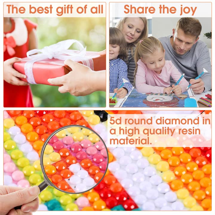 Wergund Diamond Painting Train, Diamond Painting Kits for Adults Landscape, Full Drill Crystal Rhinestone Embroidery Cross Stitch Arts Craft Canvas Wall Decor 12x16Inch/30x40 cm-85 Wergund