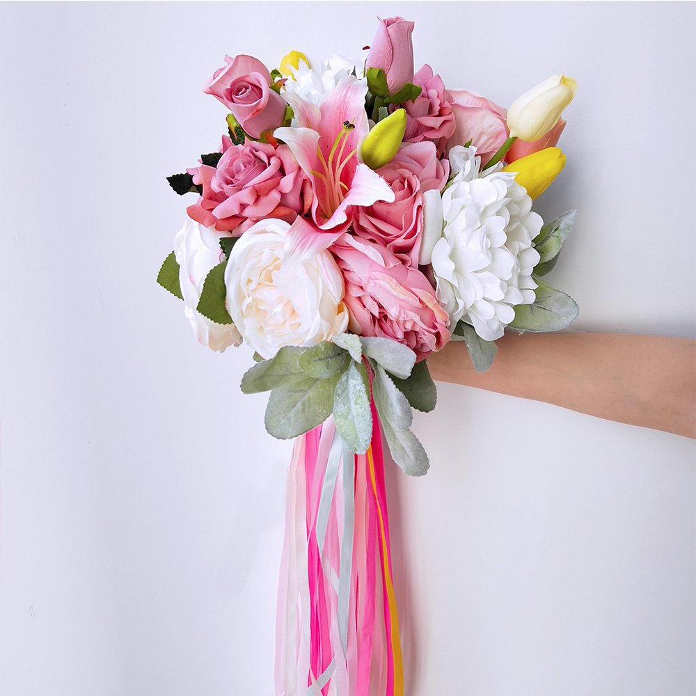 Supla 16 Colors Silk Satin Fabric Ribbon - 2/5" Wide, 25 Yard/roll, 16 Rolls - Satin Ribbon for Bows, Crafts, Gifts, Wedding Supla