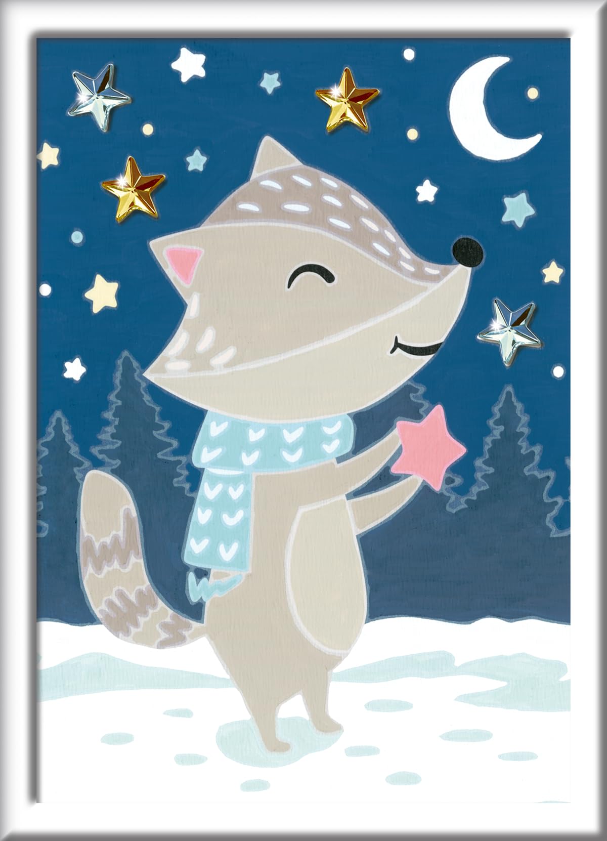 Ravensburger CreArt Cute Badger Paint by Numbers Kit for Kids - Painting Arts and Crafts for Ages 7 and Up Ravensburger