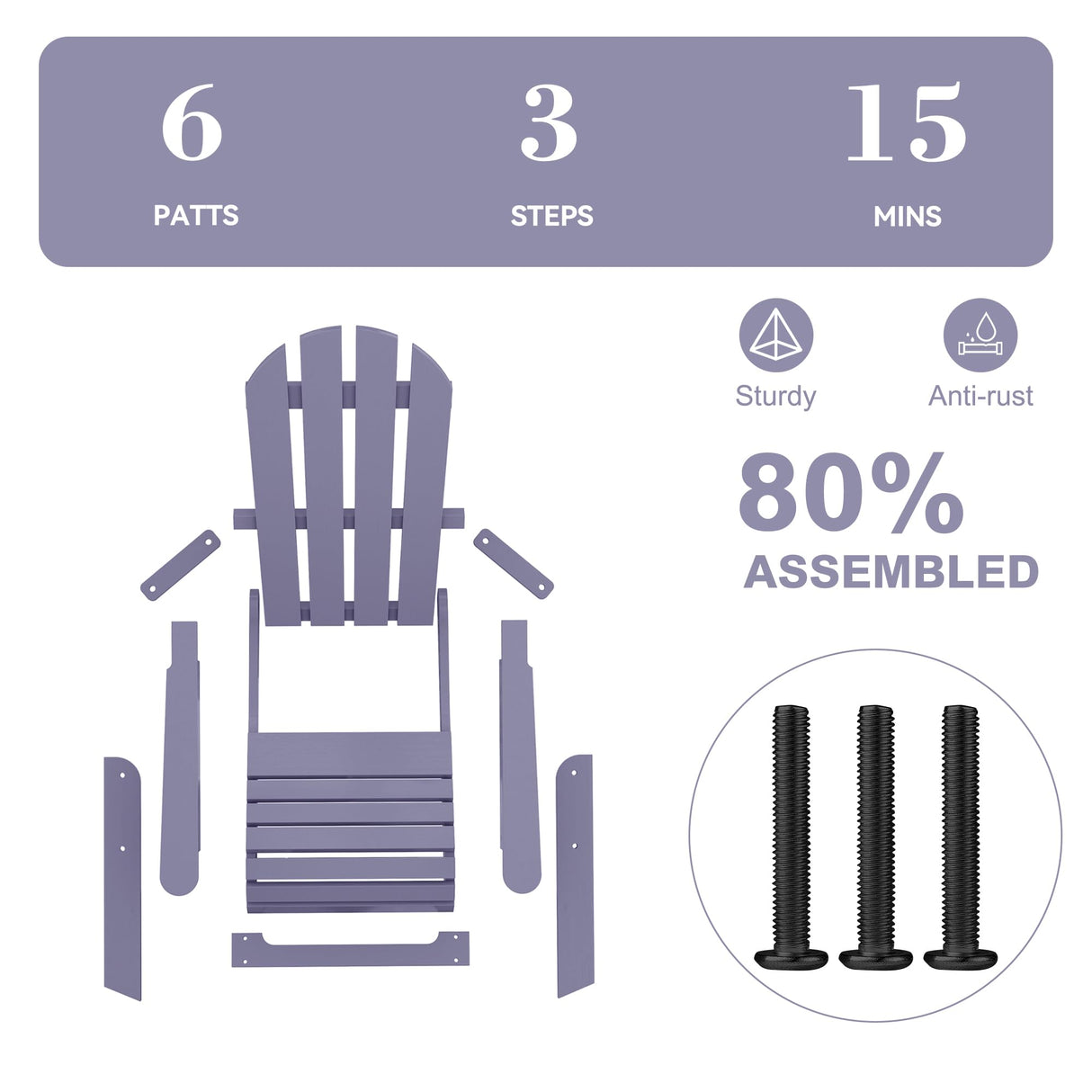 HOLTICO Kids Adirondack Chair, Accent Toddler Adirondack Chair, Folding Adirondack Chair, Outdoor Wooden Kids Fire Pit Lounge Chairs for Yard, Garden, Patio HOLTICO