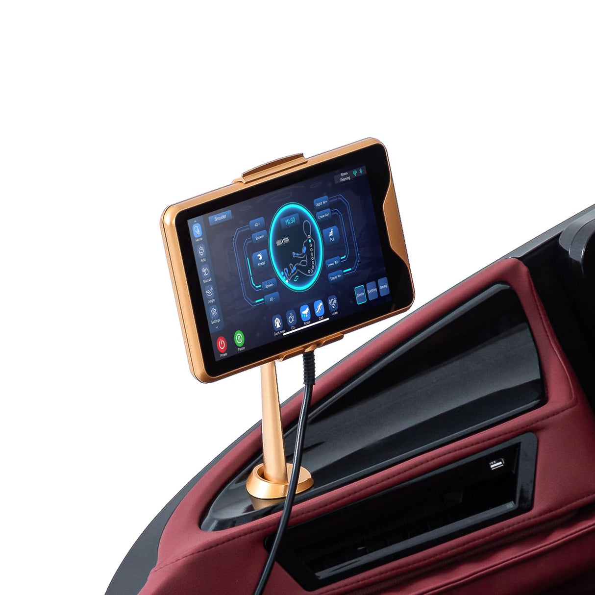 Alfine A860 Full Body 4D Massage Chair - Intelligent Health Detection, Dual-Core System, Zero Gravity Recline, Premium Leather, Customizable Programs, Smartphone Control (Black) Alfine