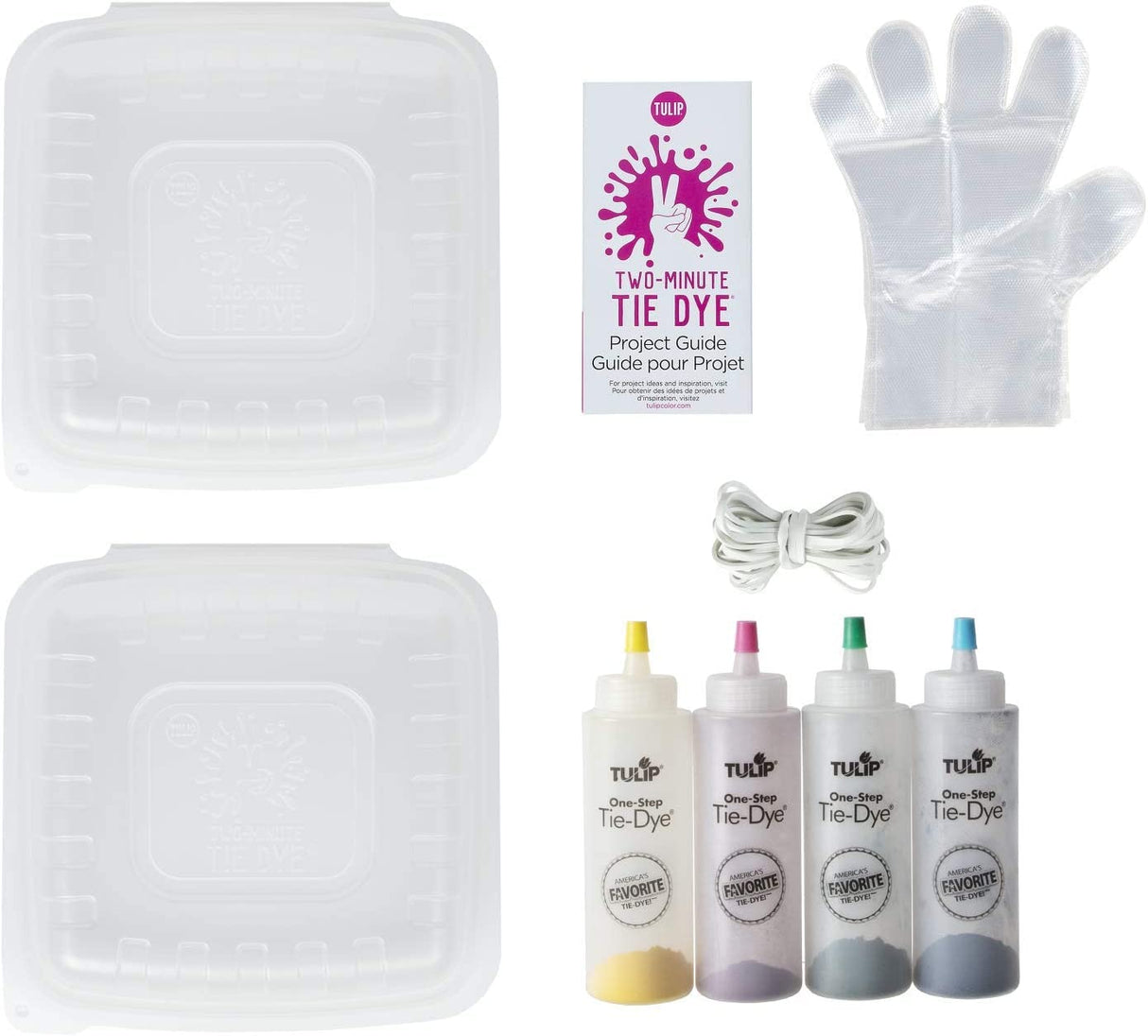 Tulip One-Step Tie-Dye Kit Tulip Fabric Dye Kits 43189 Fdy Multi 2 Min Fruit Punch, 4 Color, As Detailed, 6 Ounce (Pack of 1) Tulip