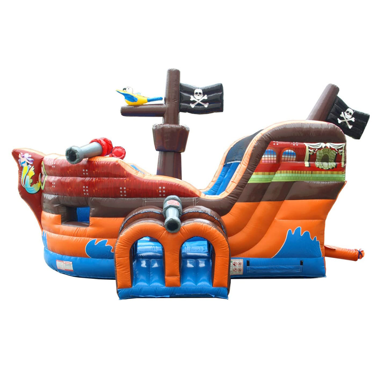 TentandTable Inflatable Bounce House with Slide for Kids 5-12 Large - Commercial Grade Bouncy House for Adults - Jump House, Includes Electric Air Blower - 19' L x 15' W x 14' H - Pirate Ship TentandTable