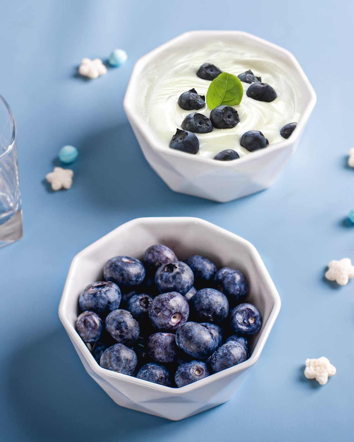 Ramekins 8 oz, Delling Creme Brulee Ramekins, Porcelain Ramekins Oven Safe, Geometric Style Ramekins for Baking Souffle, Ice Cream, Snack, Charcuterie Bowls, Set of 6, White DELLING