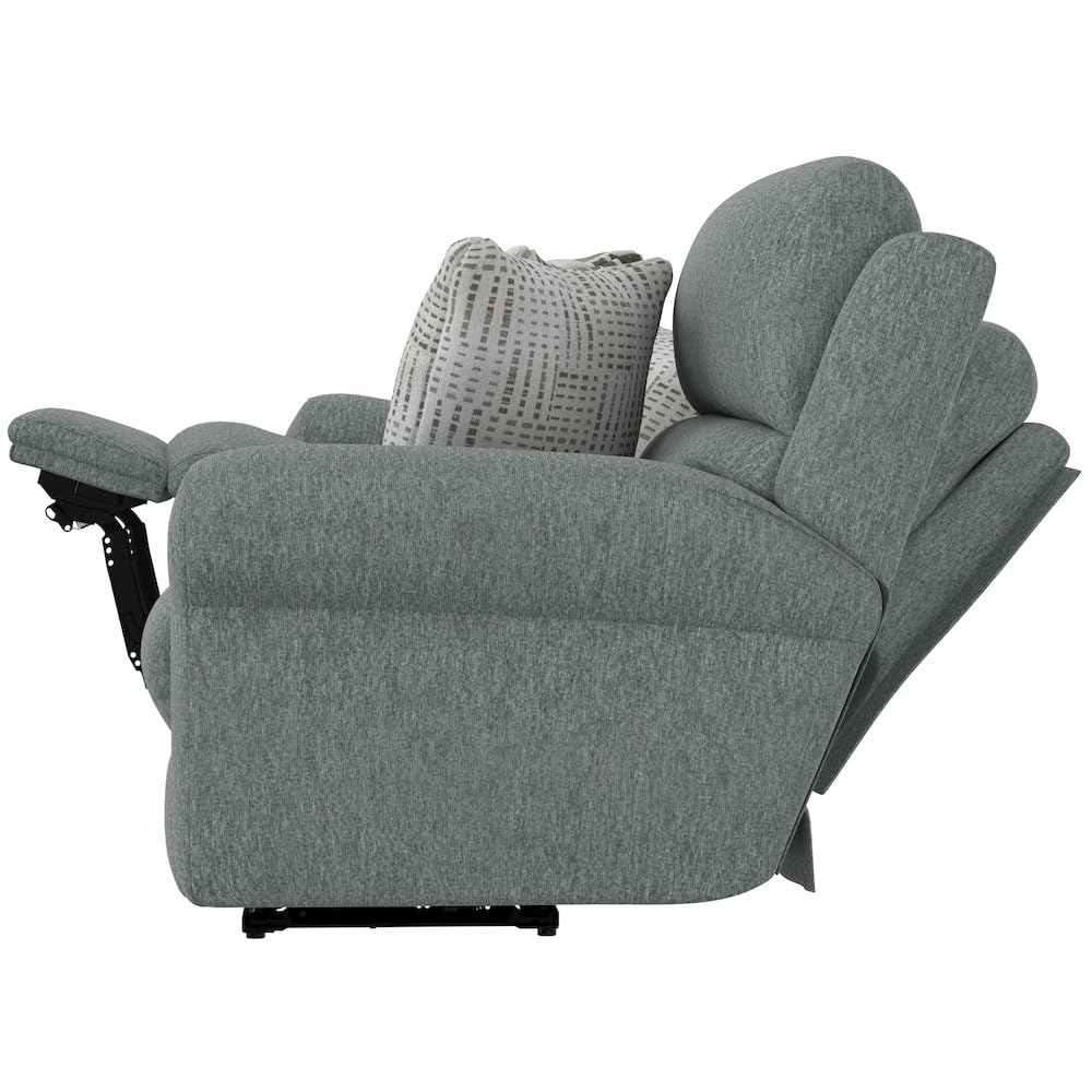 Jackson Furniture Catnapper Green Power Reclining Loveseat with Wood and Metal Frame, Loveseat Recliner Styled as an Elegant Couch Alternative for Living Rooms Jackson Furniture