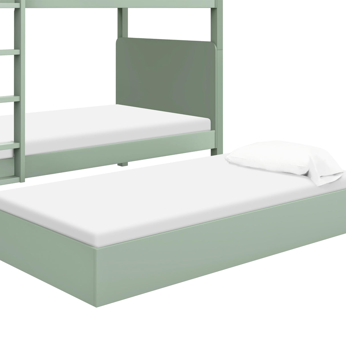 Babyletto Tiptoe Convertible Bunk Bed in Light Sage, Greenguard Gold Certified babyletto