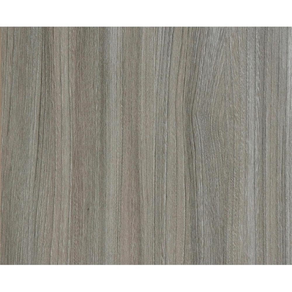 Inval 2-Drawer Computer Desk with Keyboard Tray, Gray Smoke Oak Inval