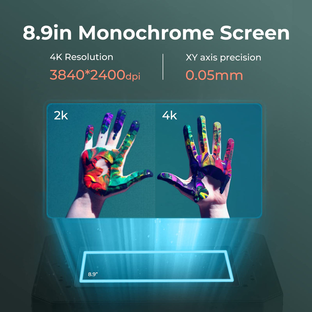 Creality Resin 3D Printer LD-006 8.9 Inch Ultra 4K Monochrome LCD Upgraded UV Resin Photocuring Printer with Fast and Precise Printing Print Size of 7.55×4.72×9.84 Inch Creality