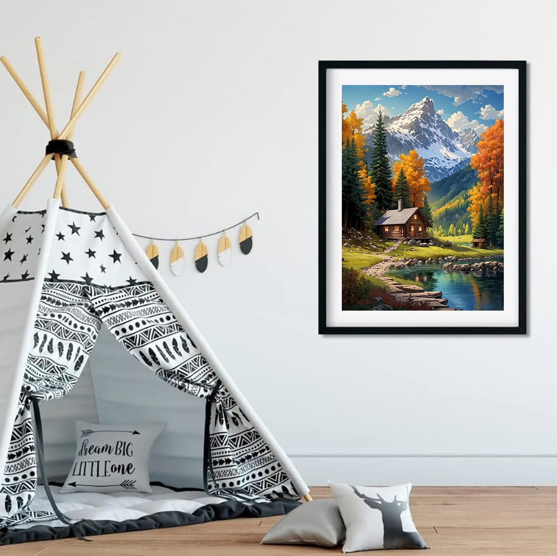 SOTYIOO Diamond Painting Kits for Adults. Snow Mountain Diamond Art Full Drill Round Gem Art 5D Diamond Dots Suitable Home Wall Decor 12x16inch SOTYIOO