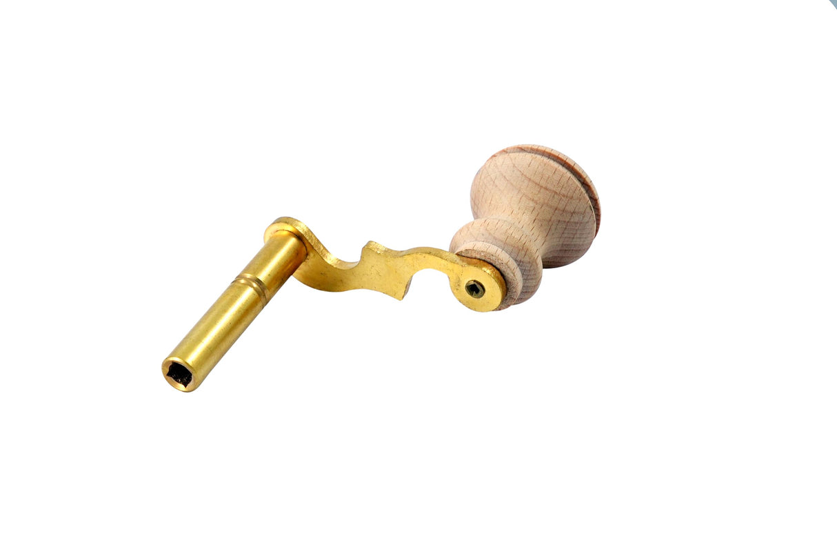 Modern Grandfather Clock Winding Key Crank Winder Mainspring Key Clock Winding Tool Brass Made (Key No. 00-2mm I.D.) TAURISH