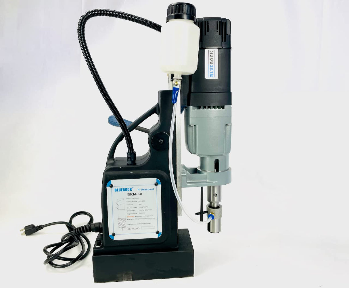NEW! BLACK BRM-60A-B - BLUEROCK Tools Magnetic Drill - Mag Drill Typhoon Model BLUEROCK