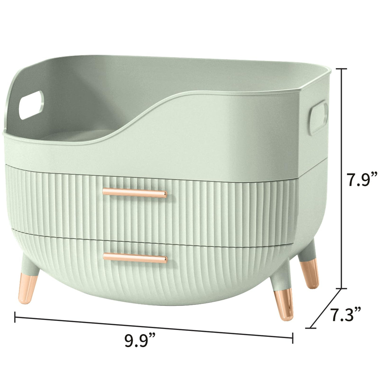 Pajiriona Makeup Organizer with Drawers,Skincare Organizer for Vanity,Storage Box with Handle,Large Cosmetic Display case for Dresser, Bathroom Countertop Pajiriona