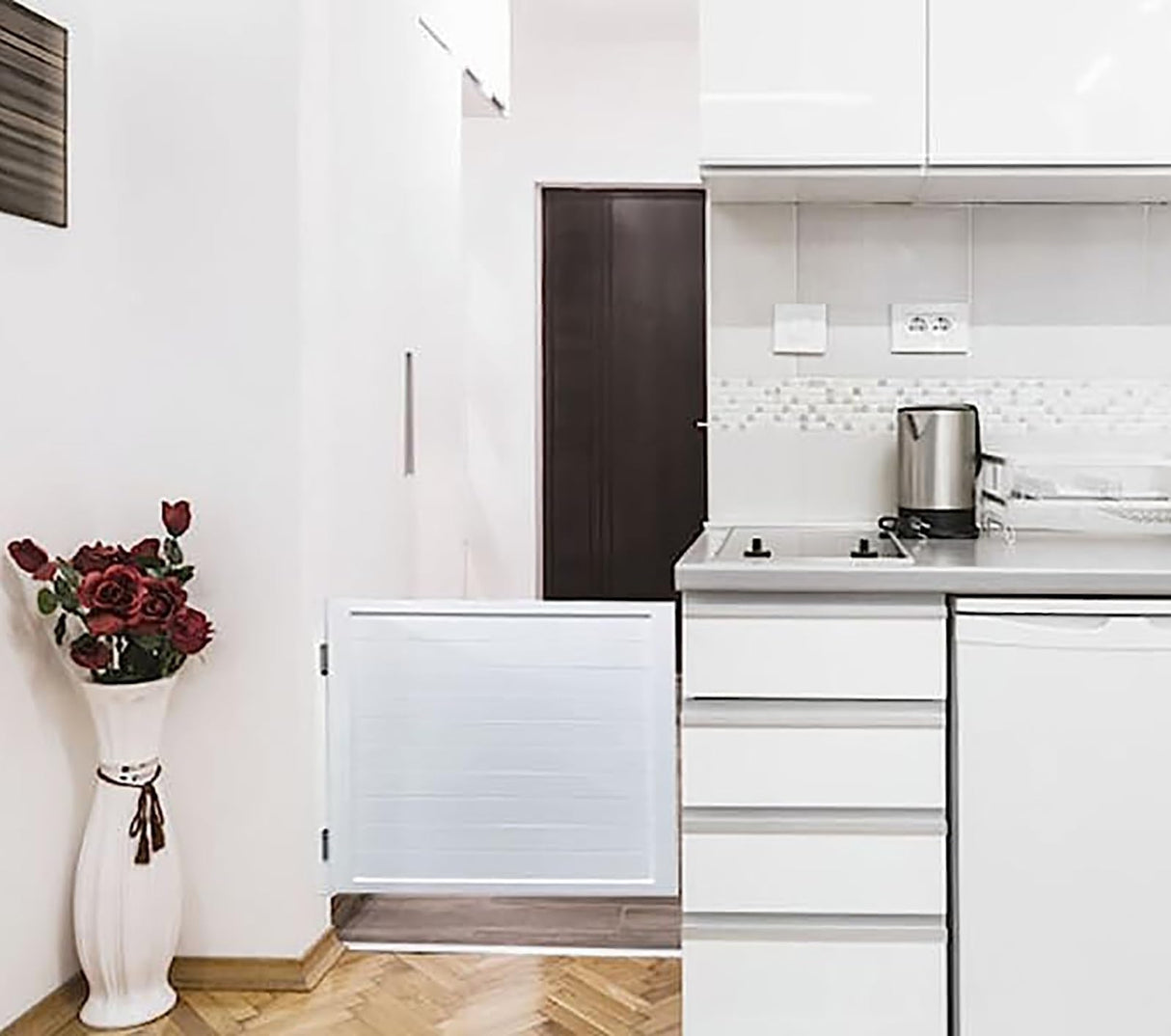 Cafe Swinging Doors - Partition Door, Self Closing Saloon Swing Solid Wood Door, Wide Swinging Cafe Door Single for Kitchen/Doorway/Bathroom/Pantry Saloon Doors,Custom Fakednss