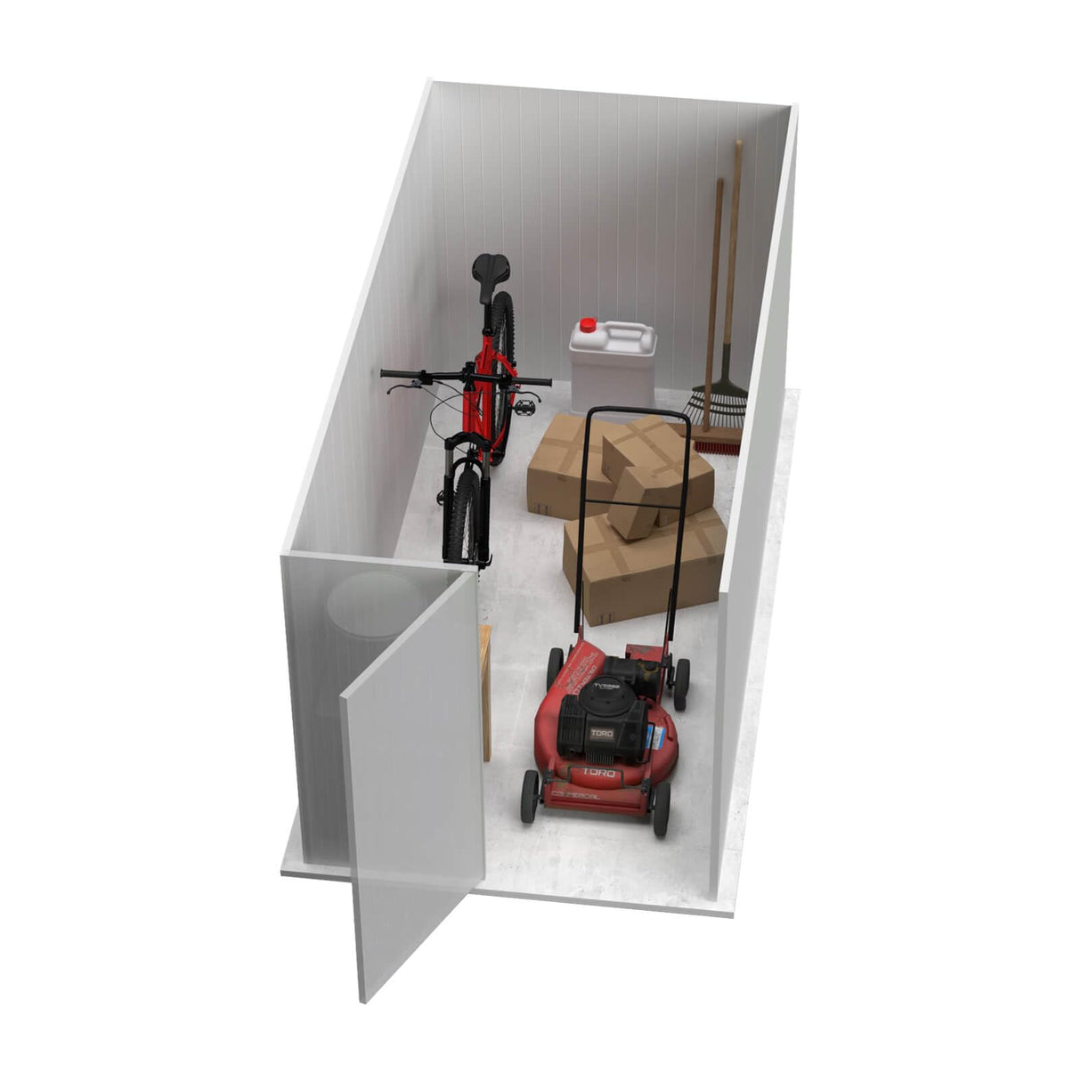 Absco Durango 5 Ft. x 10 Ft. Metal Storage Shed DIY Galvanized Steel Sheds for Tools, Bikes, Lawn & Garden Equipment, Outdoor Patio Furniture, Perfect in Backyard, Garden (Woodland Gray) ABSCO