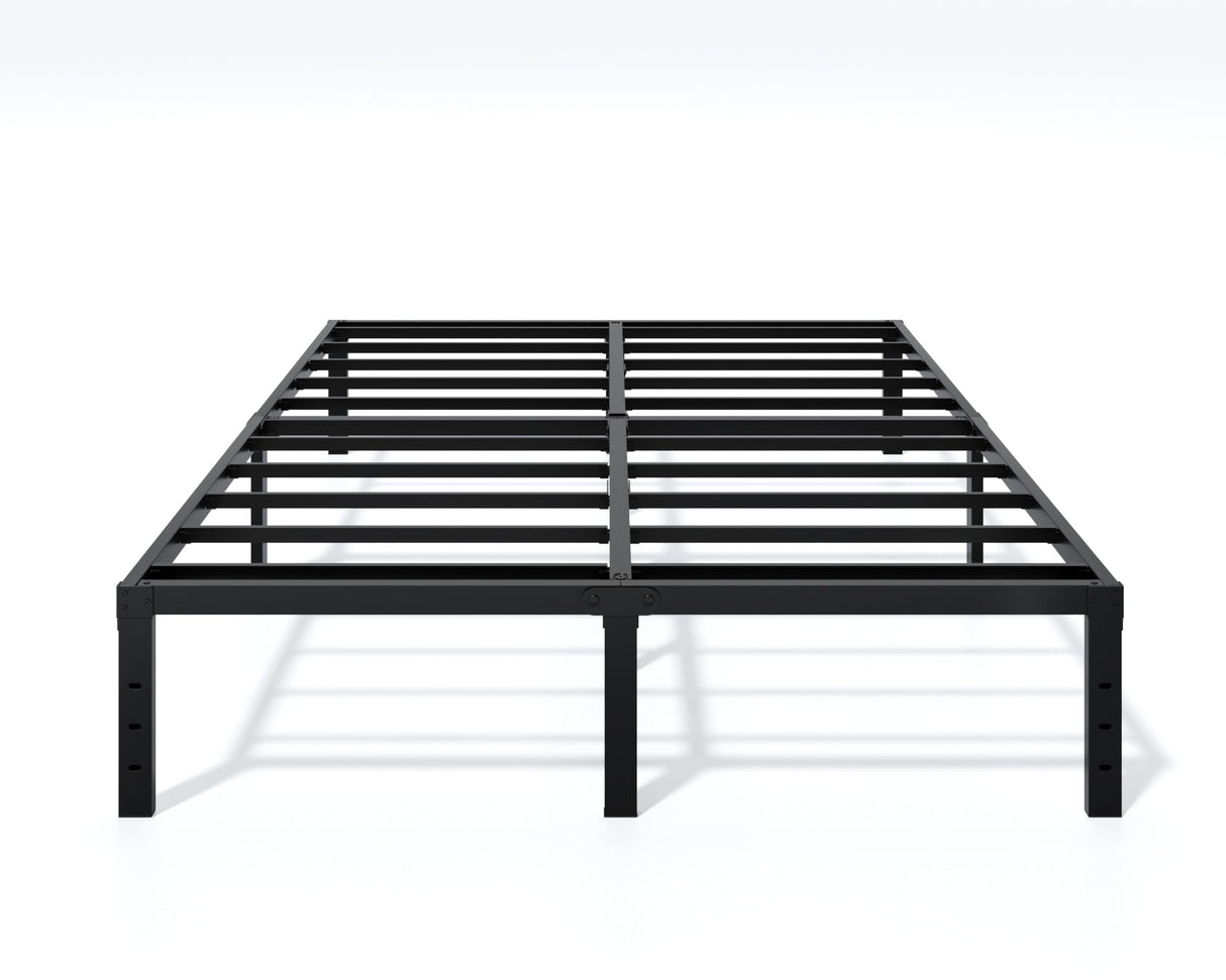 LUMUNANCE Metal Bed Frame King Size - 14 Inch Heavy-Duty King Platform Bed Frame No Box Spring Needed, Easy Assembly, Noise-Free, Sturdy Mattress Foundation, Underbed Storage Space LUMUNANCE