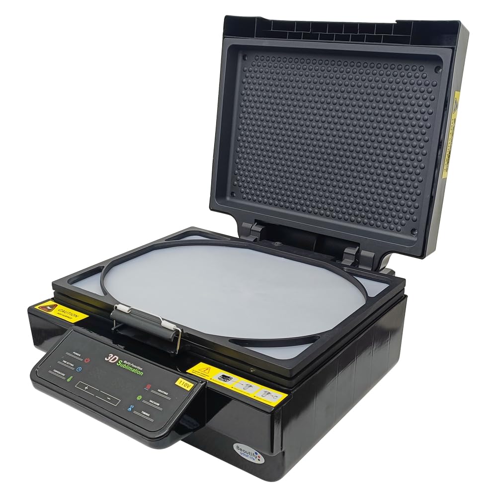 INTSUPERMAI 3D Heat Press Multi-Functional Sublimation Machine 110V 2800W 3D Vacuum Sublimation Heat Press Machine for Mugs Phone Case Plate and Glasses Photo Frame Sublimation Craft INTSUPERMAI