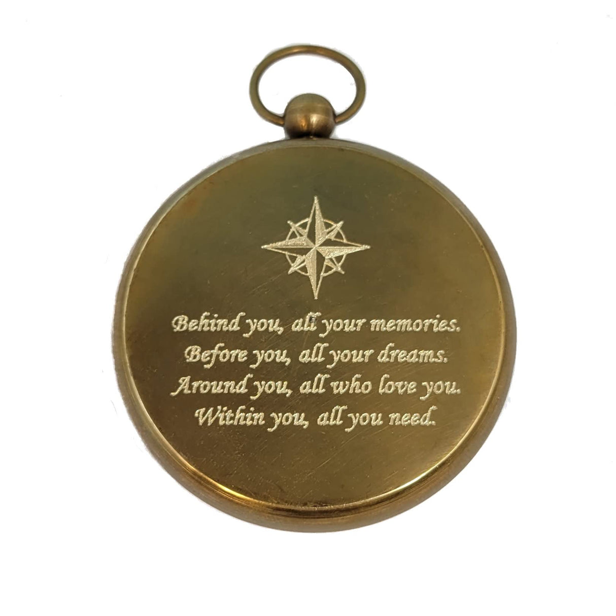 Engraved Compass for Son, Grandson | Personalized Baptism Gifts for Boys | Graduation Gift for Him (FBA - Behind You) Stanley London