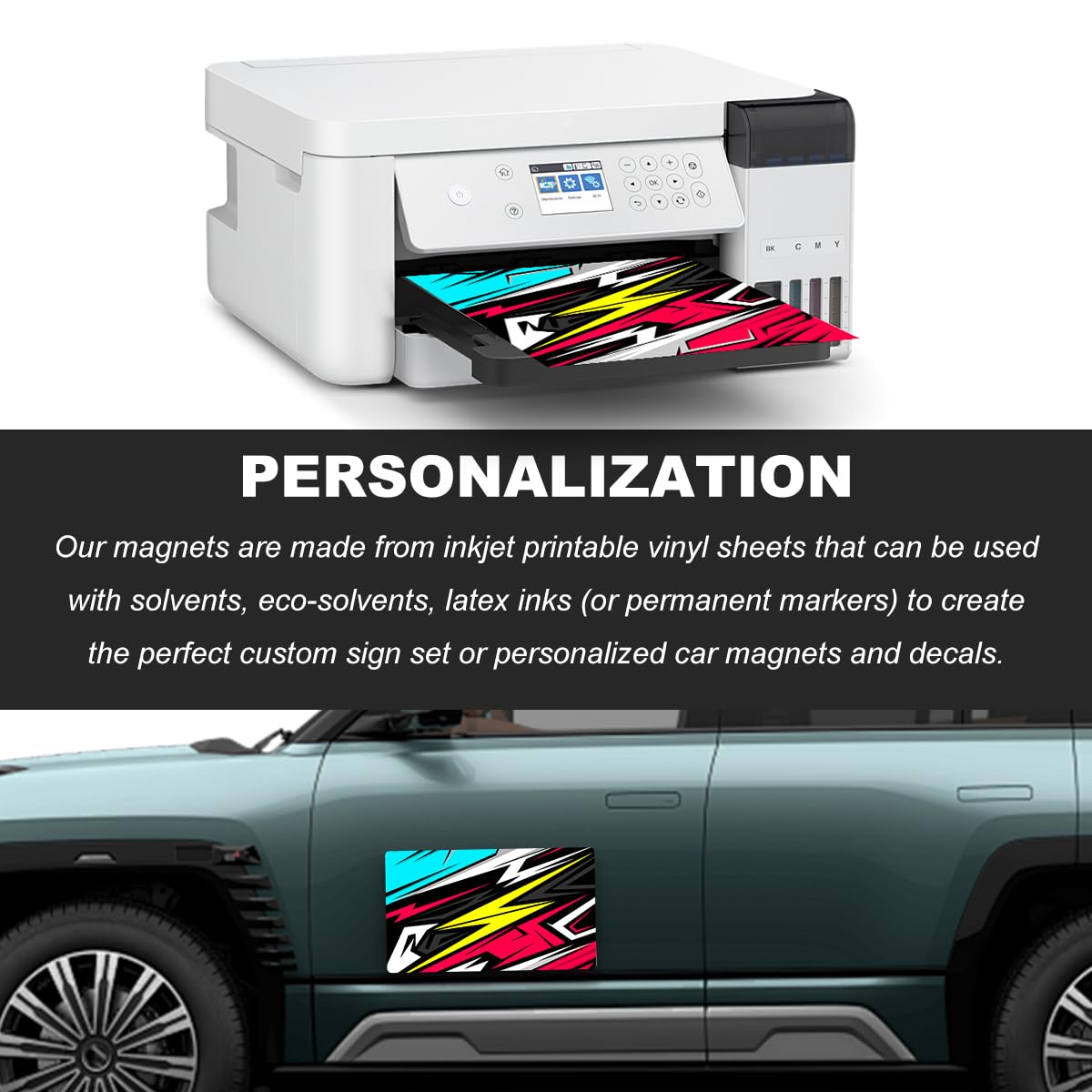 Wevdn 2 PCS 17''×12'' Blank Magnets, Rounded Corners Flexible Car Door Magnets Signs, Blank Magnet for Vehicle to Advertise Business & Prevent Scratches Dents, Car Accessories Wevdn