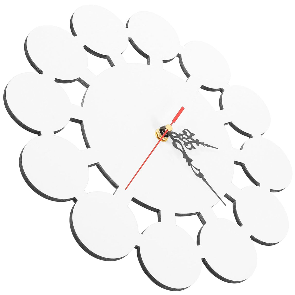 EXCEART Sublimation Wall Clock Wall Hanging Clocks Sublimation Blanks Sublimation Hanging Clocks Make Your own Wall Clock Blank Clock DIY Non-Ticking Wall Clocks Puzzle Child Round EXCEART