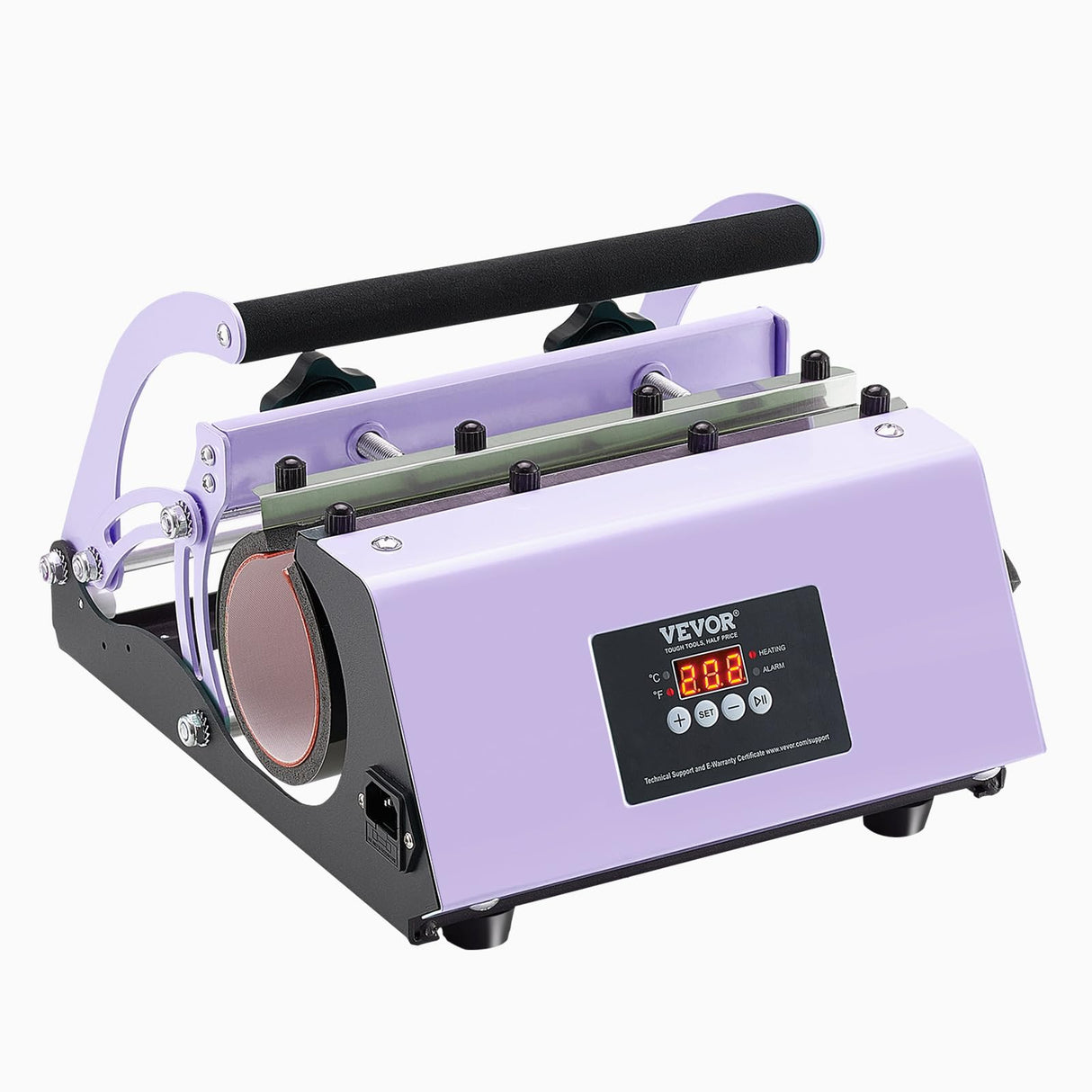 VEVOR Tumbler Heat Press Machine, 11-30oz Mug Press, Heat Up Fast and Even, Tumbler Press with Sublimation Paper, Tape and Gloves, Temp and Time Setting, for Sublimation Tumblers, Cups, Mugs, Purple VEVOR