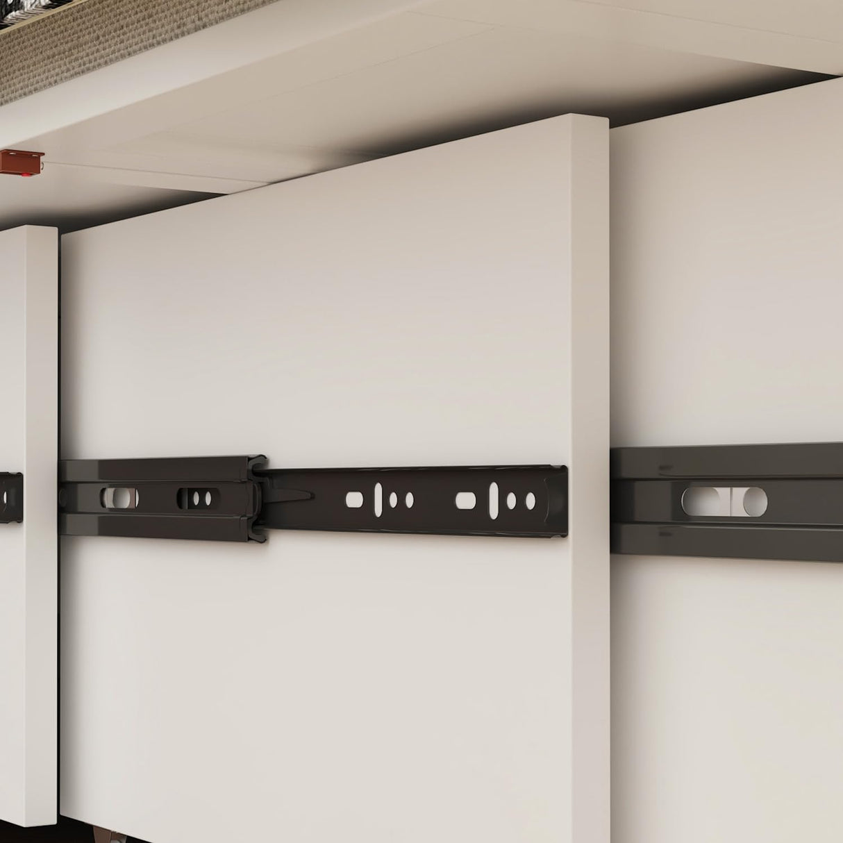 FUFU&GAGA Full Size Murphy Bed with Charging Station & Storage, Cabinet Bed Frame with Drawer, Folding Space Saving Murphy Beds Chest for Bedroom Guest Room Office, White, 76.4”L x 56.2”W x 40.9”H FUFU&GAGA