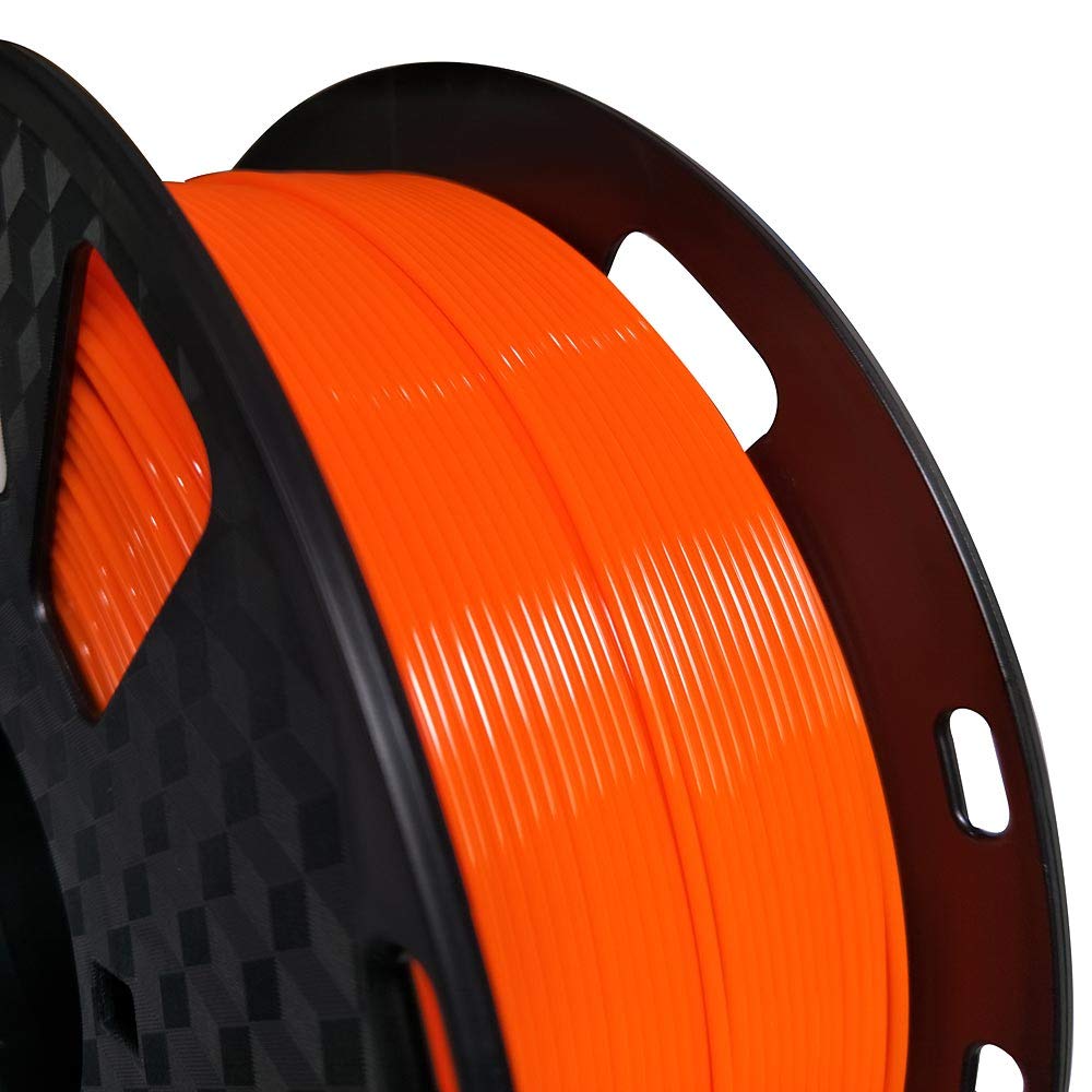 Orange PETG Filament 1.75 mm 1KG 3D Printer Filament 2.2LBS Spool 3D Printing Materials Fit Most FDM Printer Easy to Print CC3D Orange Color CC3D