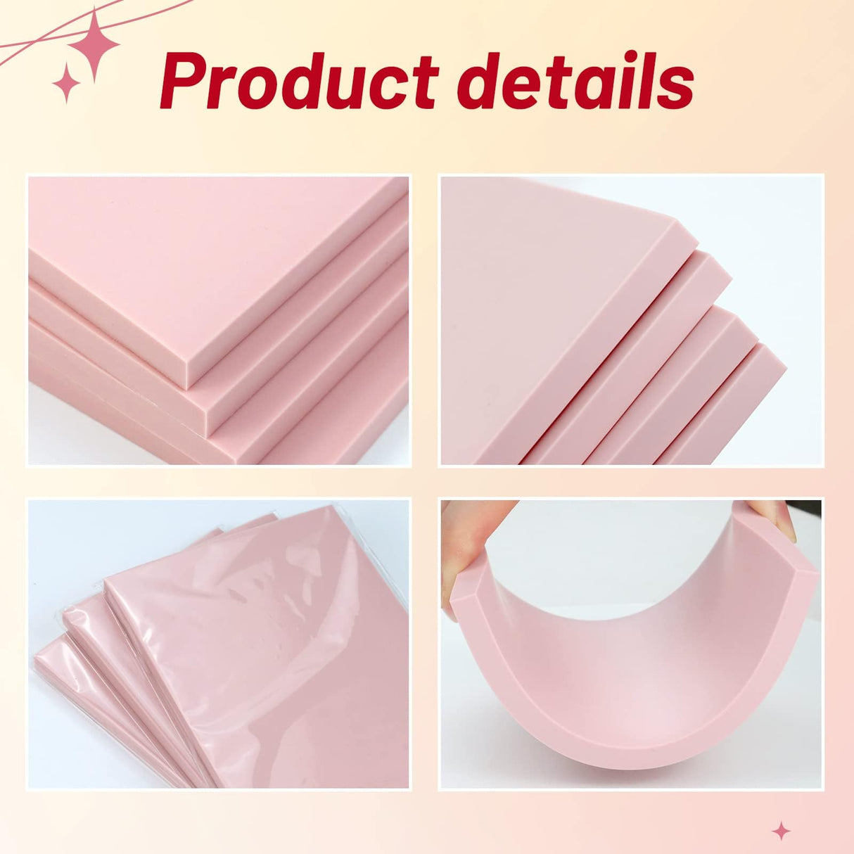 UPlama 4 Pc Rubber Block Carving Stamp Set with Cutter Tools for Printmaking and Crafts UPlama