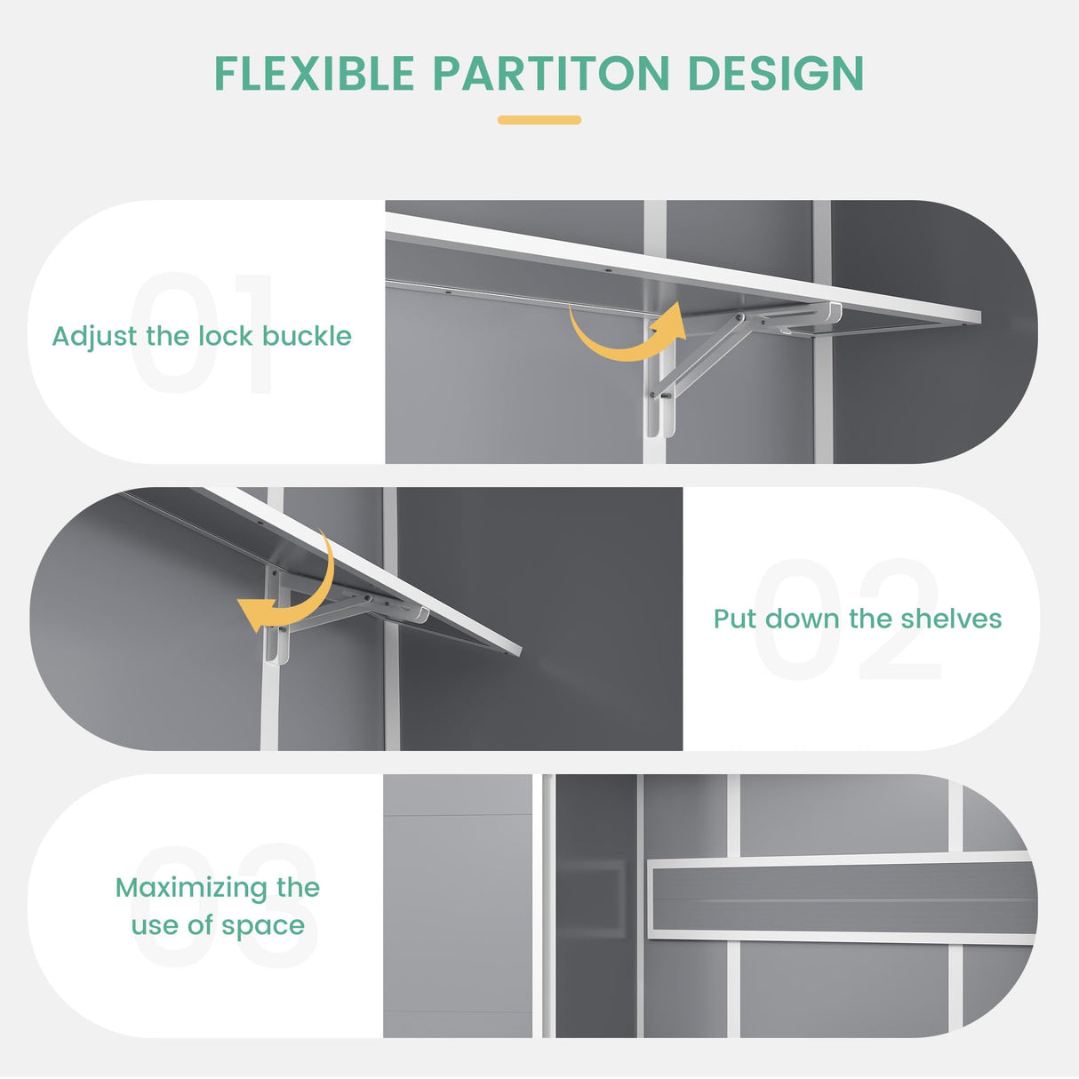 UDPATIO 38 Cu.ft Outdoor Resin Storage Shed, Vertical Tool Shed with Shelving Brackets for Patio Pool Lawn Garden, Grey UDPATIO
