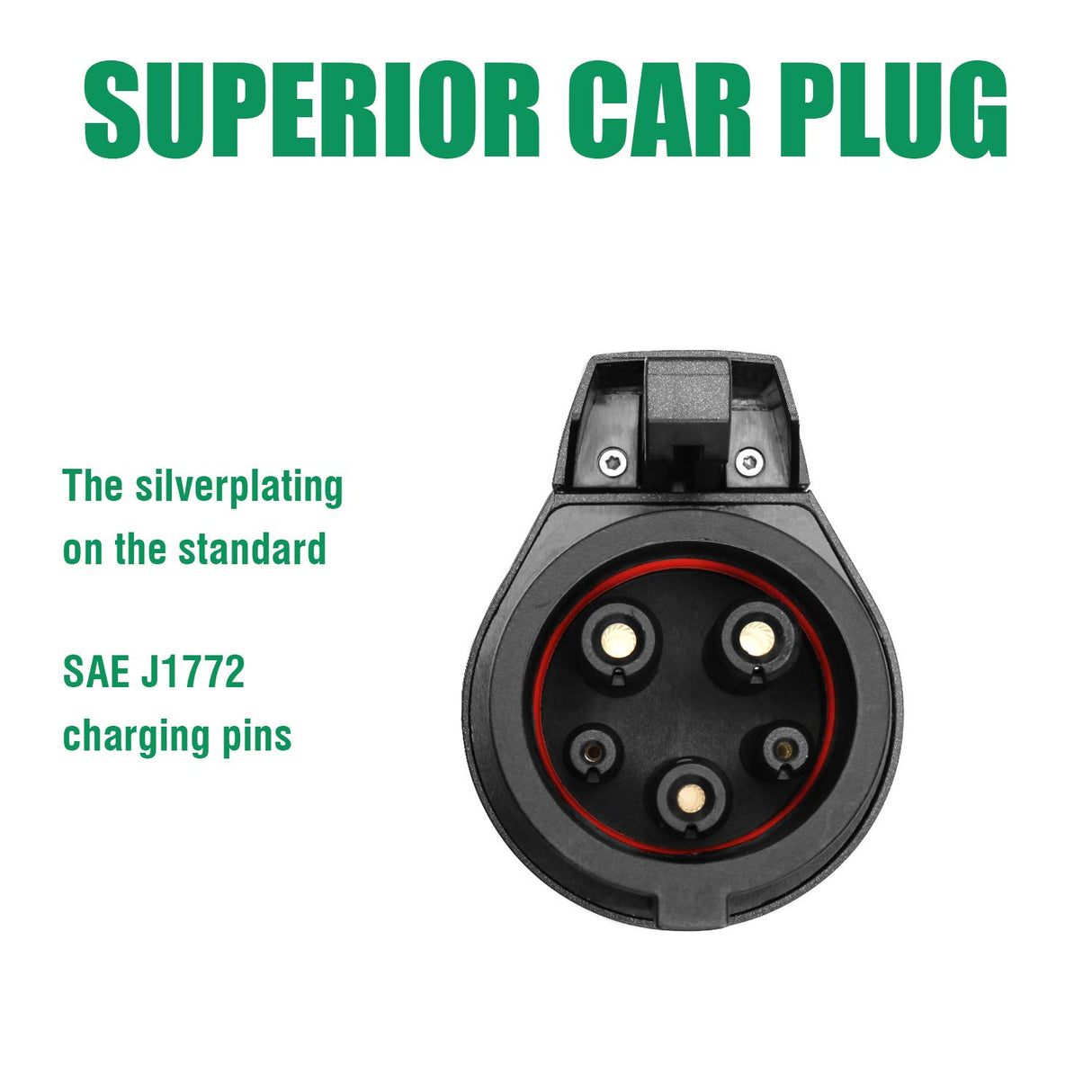 40A 20 Feet EV Charger Extension Cord for J1772 Electric Vehicle Charging Stations Black LEFANEV