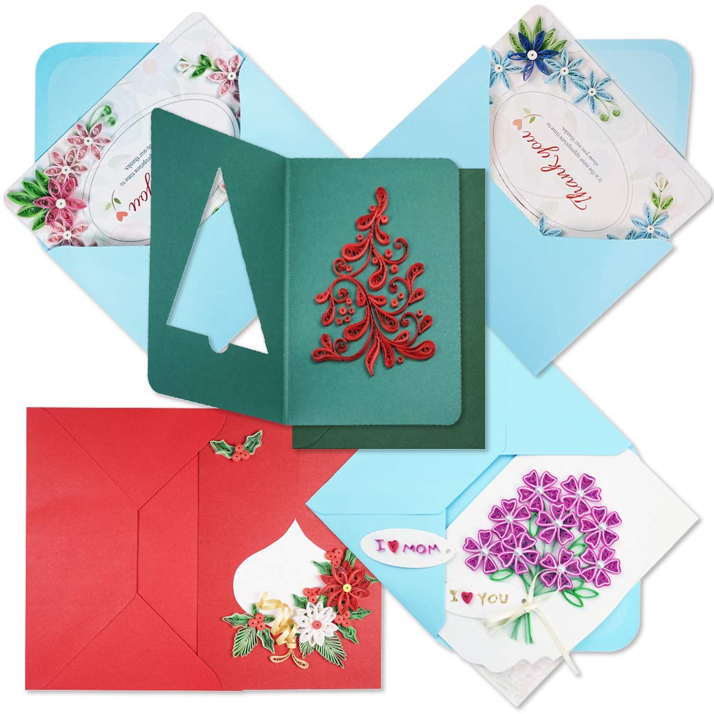 JUYA Quilling Greeting Card Making Kit Mega Pack 10 Different Kits JUYA