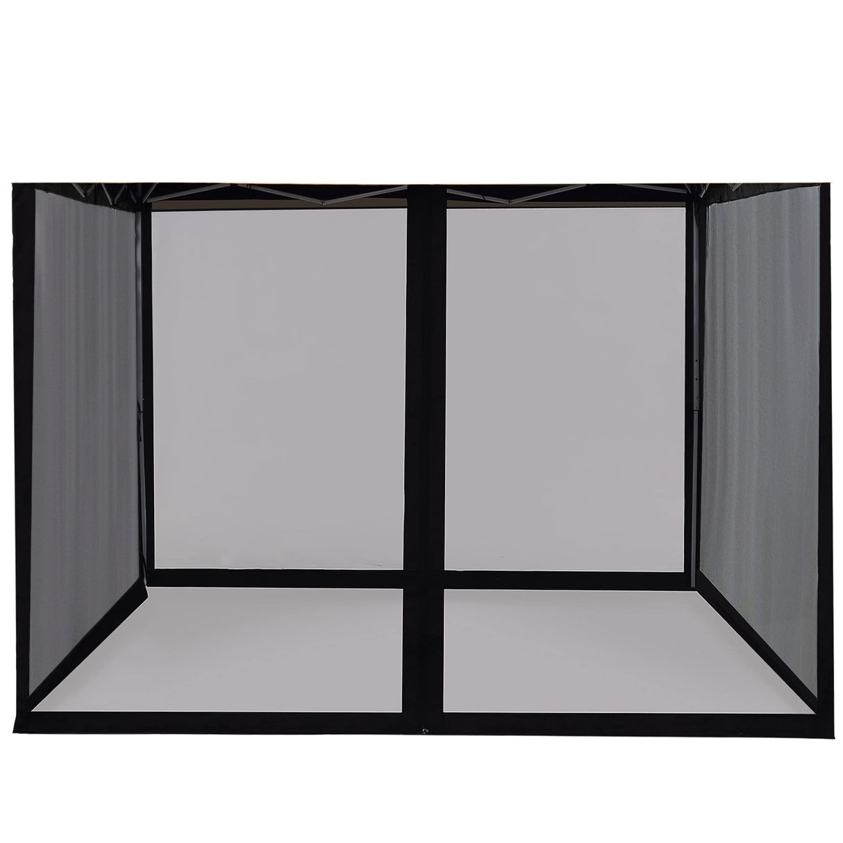 WenHaus 10'x10' Mosquito Netting for Patio with Zipper, Outdoor Replacement Mesh Sidewall Netting for Porch/Patio/Canopy/Gazebo (Mosquito Netting Only, Black) WenHaus