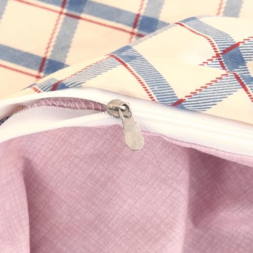 ZZRSSSLC Cute Princess Printed Crib Bedding Set, 3 Pieces Girl and Red Heart Pattern Duvet Bedding Sets Includes Fitted Sheet, Quilted Cover and Pillowcase -100% Cotton ZZRSSSLC