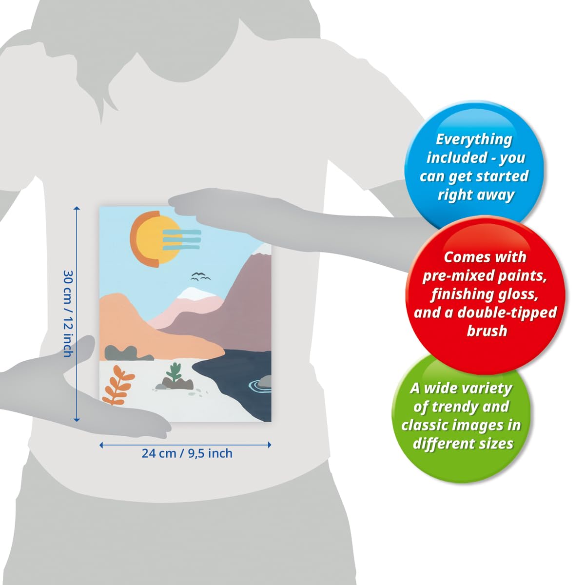 Ravensburger CreArt at The Lake Paint by Numbers Kit for Adults - 25981 - Painting Arts and Crafts for Ages 12 and Up Ravensburger