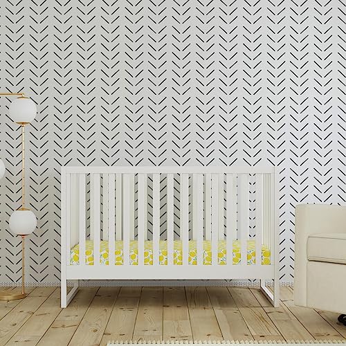 Davinci Hunter 3-in-1 Convertible Crib, White, Easy Assemble, Greenguard Gold Certified DaVinci