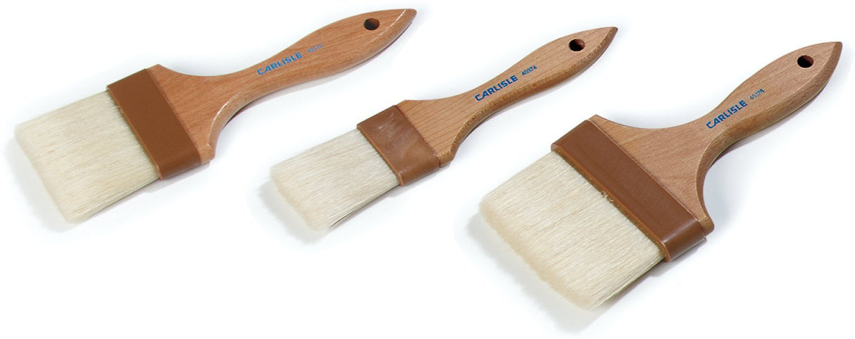 SPARTA 4038000 Boarhair Round Brush, Ergonomic Shape With Studry Wood Handle, 1 Inch, Brown SPARTA