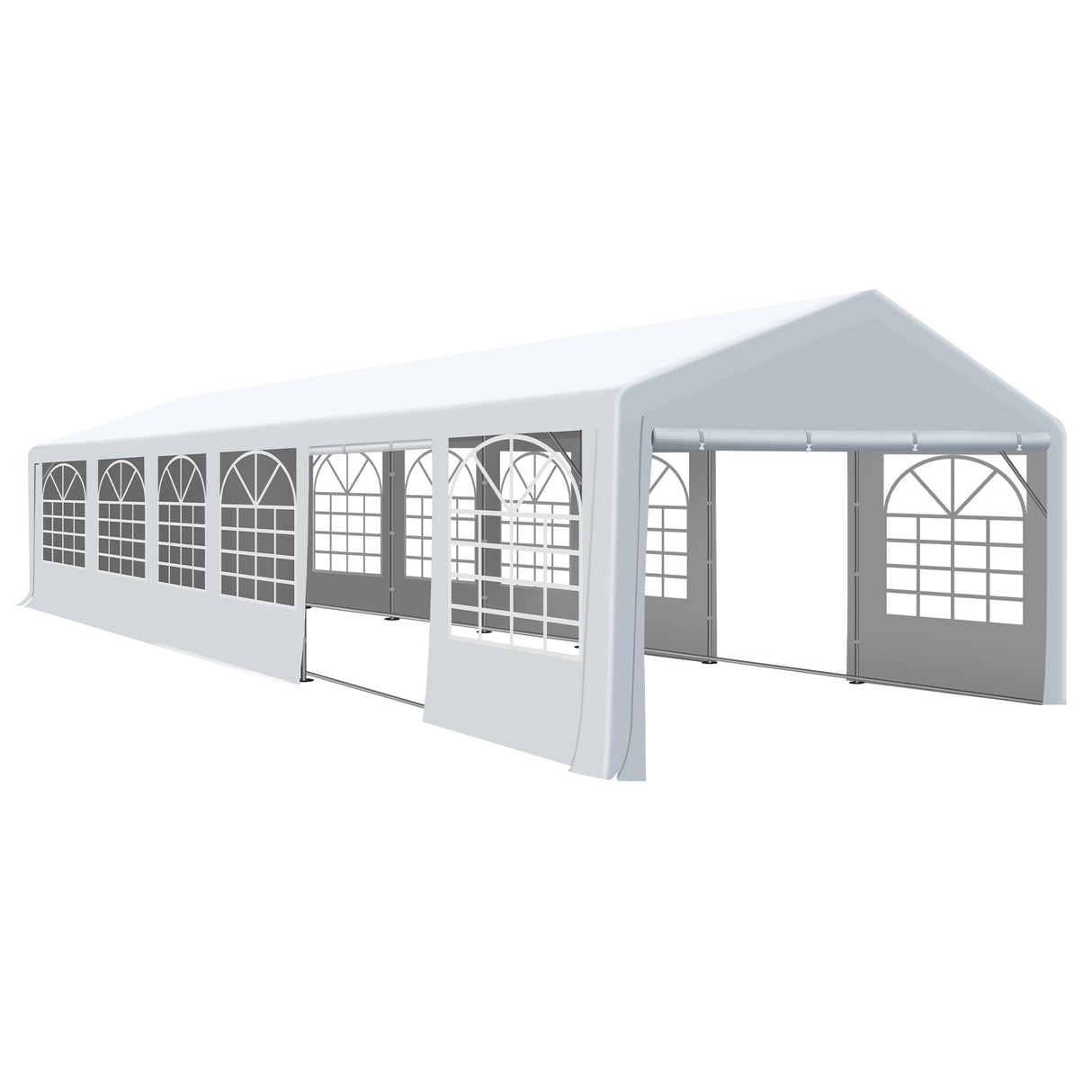 QZEN 20'x40' Party Tent Canopy, Heavy Duty Wedding Tent with Removable Sidewall & 4 Sand Bags, Outdoor Event Tent for Wedding, Birthday Party (20' x 40') QZEN