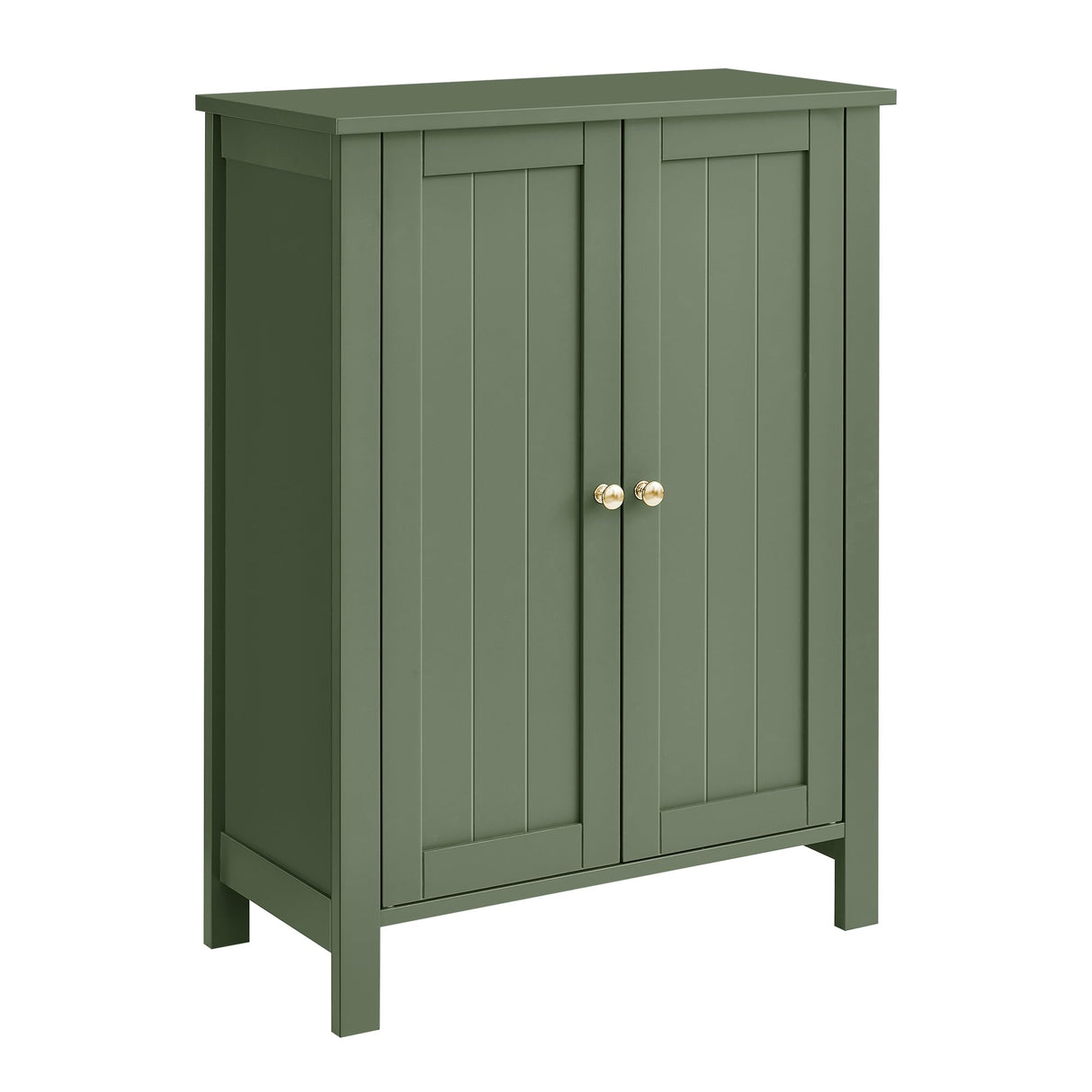 VASAGLE Floor Storage Cabinet, Freestanding Storage Unit with 2 Adjustable Shelves, for Bathroom Living Room Dining Kitchen, 11.8 x 23.6 x 31.5 Inches, Forest Green UBCB060C01 VASAGLE