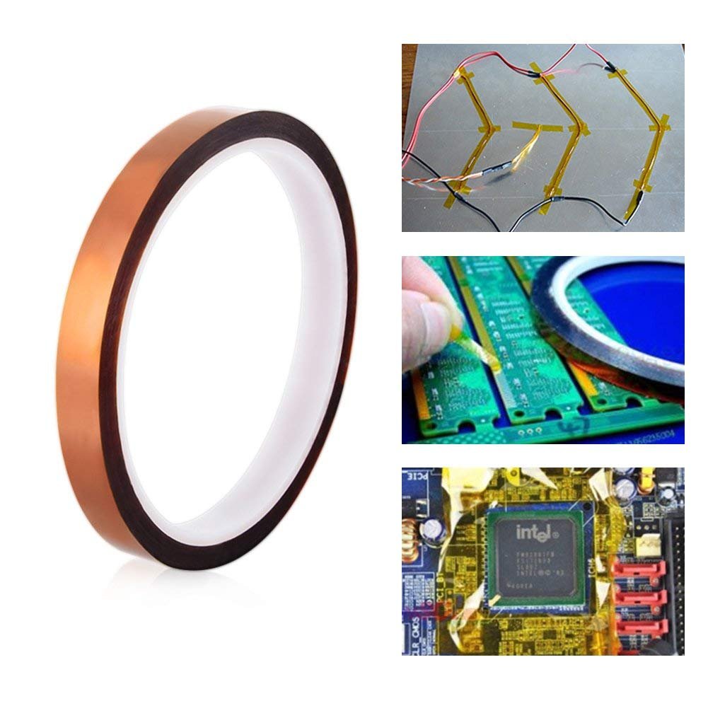 MS WGO 12mm X 33m 108ft Heat Tape Heat Resistant Tape Heat Transfer Tape Thermal Tape High Temp Tape High Temperature Tape Heat Tape for Sublimation for Heat Press No Residue 1Roll MS WGO