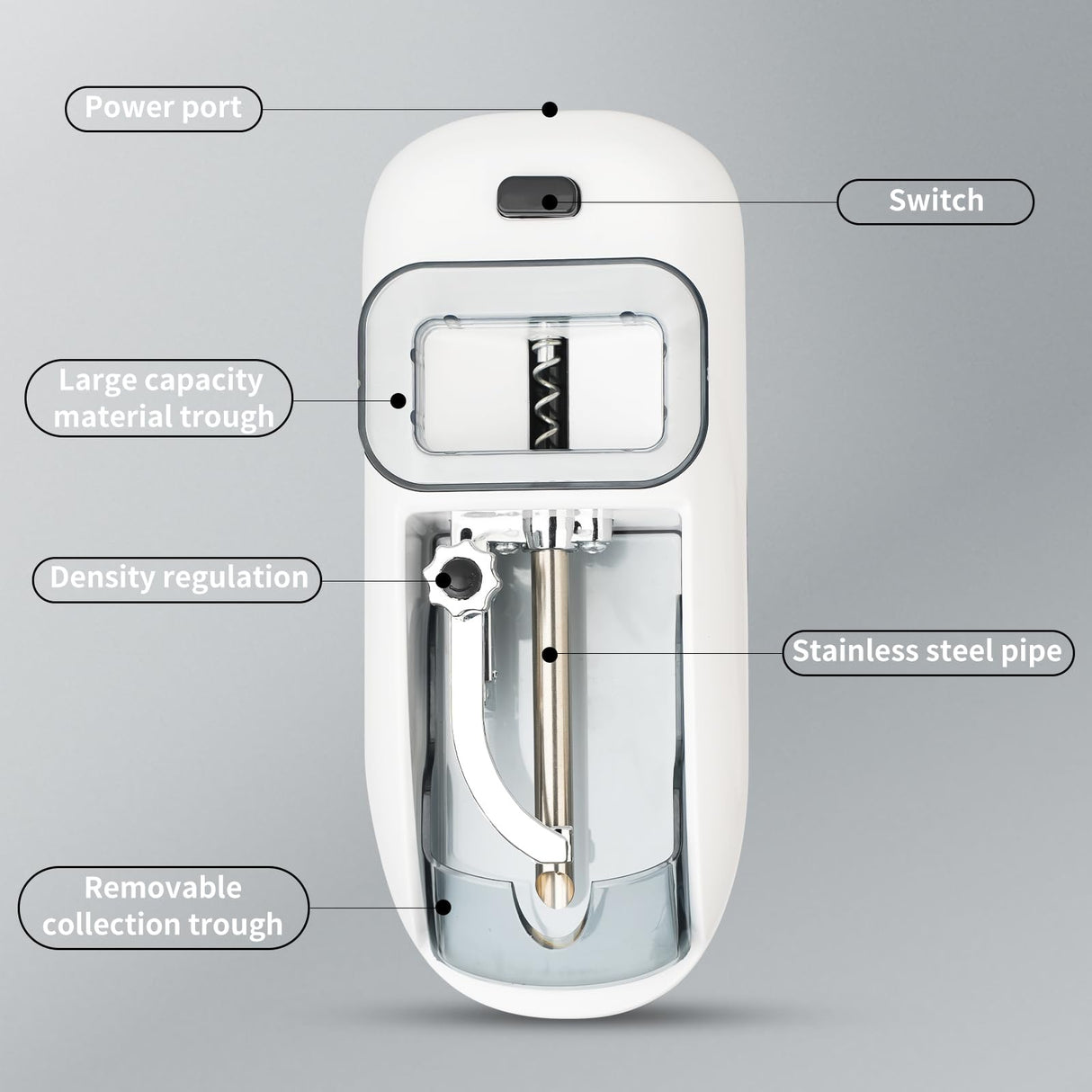 Electric Cigarette Rolling Machine, Portable Tobacco Injector Machine can Grind Filled with Herb, Tobacco, etc Suitable for Cigarette Tubes and Rolling Papers Iweden